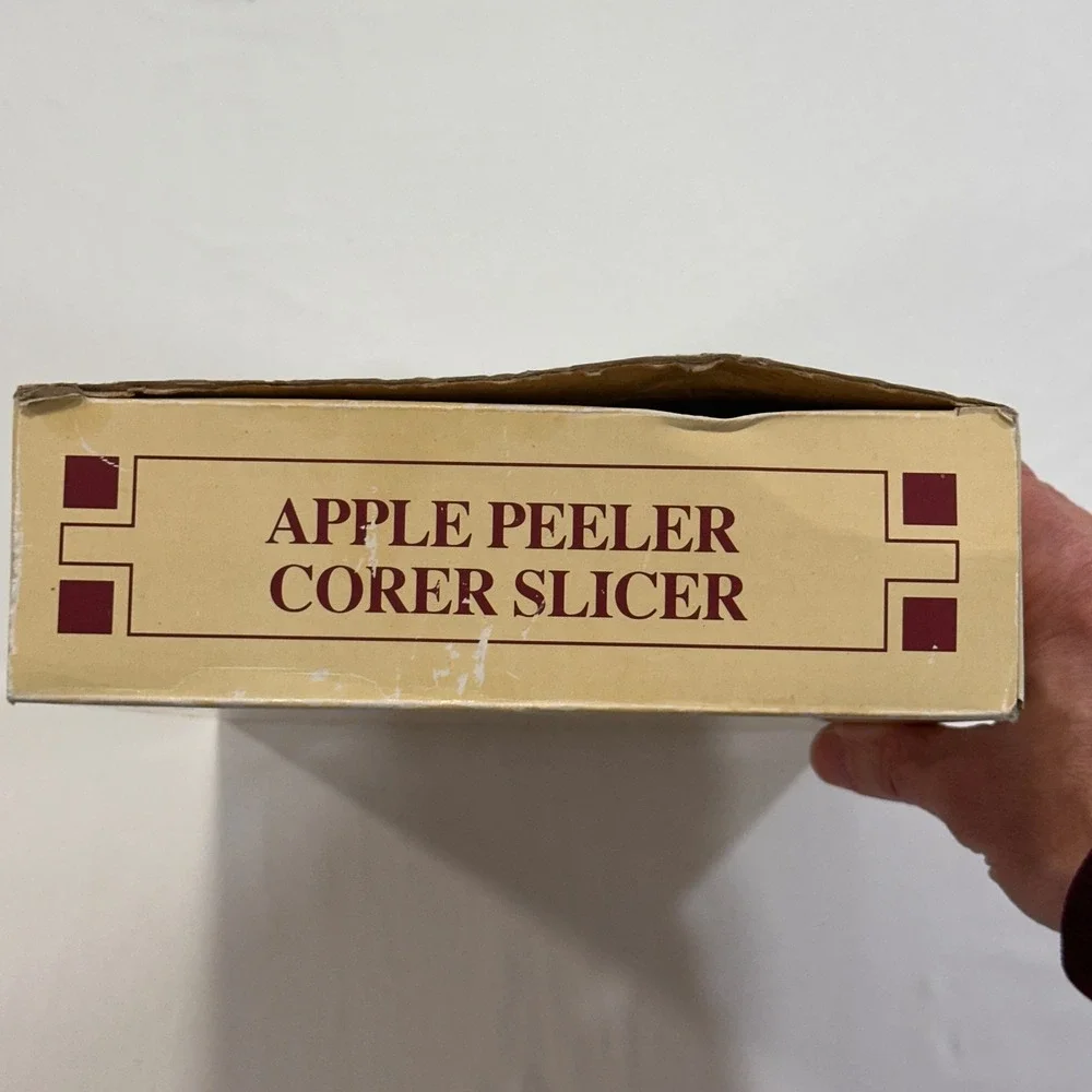 Pampered Chef Apple Peeler Corer Slicer Kitchen Tool Silver Red‎ | Cottagecore